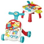 Trotteur 2 en 1 assis - debout pour b�b� centre dactivit�s �ducatives panneau de jeu amovible jouet dapprentis ...