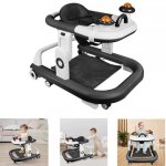 Trotteur b�b� 5 en 1 - mipan - trotteur pliable pour b�b� - centre dactivit�s enfants avec roues muettes ...