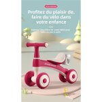 Trotteur dquilibre pour enfants - corps stable - pneus eva silencieux - lumires et musique colores ...