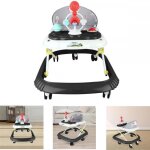 Trotteur marche bb evolutif 4 en 1 noir - xuanyu - avec musique - anti - retournement - apprendre  ...