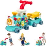 Trotteur pousseur b�b� 5 en 1 jouet �ducatif avec jouet et musique trotteur pour b�b� � vapeur pour b�b�s ...