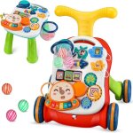 Trotteur et table activit� b�b� 2 en 1 chariot de marche avec centres dactivit�s multifonctionnels d�tachables ...