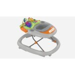 Trotteur walky talky grey - sons et lumires - 4 roues - 6 freins - chicco