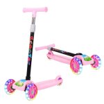 Trottinette - mod�le 3 roues - height adjustable - pliable - am�lioration la direction - flashing wheels ...