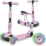 Trottinette 3 roues ricokids cubi - rose