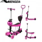 Trottinette 5 en 1 pour enfants - mengda - avec sige - patinette rglable en hauteur - led roues - plateau ...