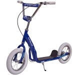 Trottinette apollo retro scooter paradise ? bleu ? pneus gonflables 125 design vintage pour enfants