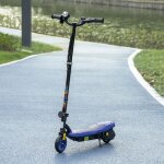Trottinette �lectrique 120 w pliable pour enfant 7 - 14 ans 12 km / h max. autonomie 10 km max. bleu
