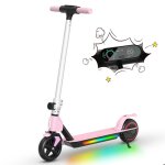 Trottinette lectrique e - rides - pour enfants 6 - 12 ans - pliable - roues 65 - 130w - lumires colores ...
