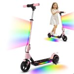 Trottinette �lectrique enfant 3 - 12 ans ? pliable roues 65 moteur 130w max. 14km / h 5 - 8km �cran led ...