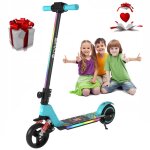 Trottinette lectrique enfants 6 - 12 ans - elscoot - nons colors - 130w - pliable - cran lcd - bleu ...