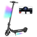 Trottinette lectrique enfant 6 - 12ans - vitesse 12km / h - autonomie 7km - cran lcd - lumire avant ...