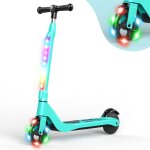 Trottinette electrique pour enfants 6 - 12 ans - led - n�ons color�s - hauteur r�glables cadeau id�al ...
