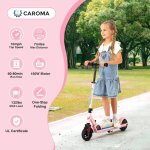 Trottinette �lectrique pour enfants et adolescents 6 - 12 ans - n�ons color�s - 150w - pliable - �cran ...