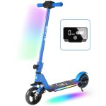 Trottinette lectrique enfants avec amortisseurs - nons colors - 130w - pliable scooter - cran lcd ...