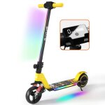 Trottinette lectrique enfants avec amortisseurs - nons colors - 130w - pliable scooter - cran lcd ...