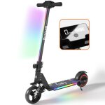Trottinette lectrique enfants avec amortisseurs - nons colors - 130w - pliable scooter - cran lcd ...
