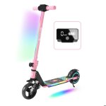 Trottinette lectrique enfants avec amortisseurs - nons colors - 130w - pliable scooter - cran lcd ...