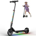 Trottinette �lectrique enfant iscooter k2pro noir3 vitesses hauteur r�glable150w led multicolores 6 - ...