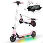 Trottinette electrique enfant - pliable - roues 65 - moteur 130w - batterie 25ah - autonomie 5 - 8km ...