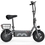 Trottinette lectrique avec sige - iscooter f2 - 500w - autonomie 25 - 30km - 36v7. 8ah - 10 - gris