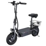 Trottinette �lectrique f3 - avec si�ge et panier arri�re - moteur 1000w - batterie 48v 13ah - pneu pneumatique ...