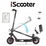 Trottinette �lectrique iscooter i9max avec app - 10 - 500w - 36 v10 ah - autonomie 30 - 40 km - pliable ...