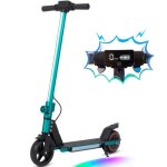 Trottinette �lectrique pliable 150w verte - 12 km / h port�e 80kg double freinage - pour enfants et adolescent ...