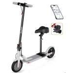 Trottinette �lectrique adulte si�ge inclus moteur 350w autonomie 25 km vitesse 25 km / h pneus 8. 5 blanc ...