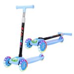 Trottinette pour enfants 2 � 12 ans trotinette pliable � 3 roues led roues lumineuses 4 r�glables en ...