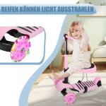 Trottinette enfant 3 en 1 - mipan - avec la lumire - scooter pour garons filles - rglable - pliant ...