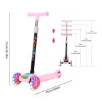 Trottinette enfant - mod�le 3 roues - height adjustable - pliable - am�lioration la direction - flashing ...