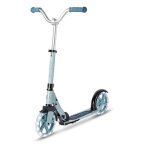 Trottinette enfant grandes roues - micro - cruiser led - bleu glacier - guidon ajustable - roues 200 ...