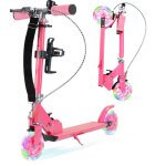 Trottinette enfant - led - pliable - hauteur rglable - 3 roues - 100 kg max