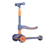 Trottinette enfants avec lumi�res et musique si�ge amovible & pliable hauteur r�glable roues larges capacit� ...