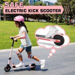 Trottinette enfants pliable guidon ajustable de 3 niveaux scooter portable en aluminium pour 6 - 14 ans ... Trottinette enfants pliable guidon ajustable de 3 niveaux scooter portable en aluminium pour 6 - 14 ans ...