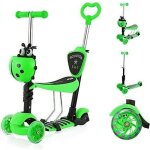 Trottinette enfant avec sige 5 en 1 trottinette 3 roues plateau antidrapant led roues patinette rglable ...