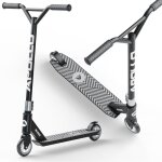 Trottinette freestyle apollo genius pro 4. 0 ? stunt scooter enfant avec roulements abec 9 ? noir / argent ...