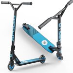 Trottinette freestyle apollo genius pro 4. 0 ? stunt scooter enfant avec roulements abec 9 ? noir / bleu ...