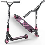 Trottinette freestyle apollo genius pro 4. 0 ? stunt scooter enfant avec roulements abec 9 ? noir / rose ...