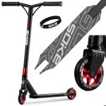 Trottinette freestyle - soke pro - rouge - guidon y - roues 110mm - abec - 9