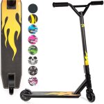 Trottinette freestyle - suteo - land surfer - alliage noir / flammes - roues abec - 9 Trottinette freestyle - suteo - land surfer - alliage noir / flammes - roues abec - 9