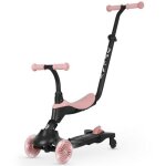 Trottinette - qplay - sema evo 3 en 1 - rose corail - 3 roues - pour enfants � partir de 2 ans