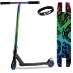 Trottinette acrobatique - janshop - soke evo - noir - guidon 57 cm - roulements abec - 9 - roues pu 88a ...