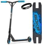 Trottinette stunt - soke - evo - bleue - aluminium - roulements abec - 9
