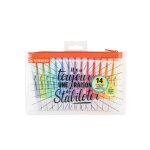 Trousse de 14 surligneurs pointe fine - stabilo - couleurs assorties - swing cool pastel