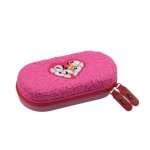 Trousse 3d - diddl - peluche rose - rigide - douceur - collection limite