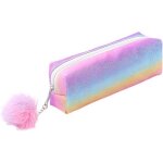 Trousse  crayons - non spcifi - arc - en - ciel - polyester - fermeture clair - portable