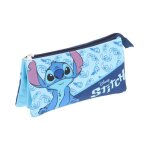 Trousse � crayons stitch bleu ? disney ? 3 compartiments fermeture �clair ? 22 x 11 cm - couleur:bleu ...