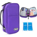 Trousse isotherme insuline avec 2 poche glaci�re 80g insuline sac isotherme insuline pour diabetique ...